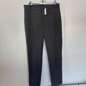 NWT Banana Republic 8L Heather Gray Straight-Leg Mid-Rise Pants Business Casual